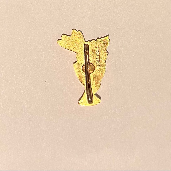 vintage gold-tone First Communion lapel pin. - Picture 2 of 3